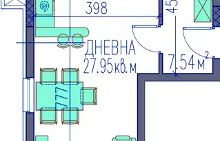Двустаен апартамент в Пловдив, Каменица 2