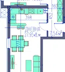 Двустаен апартамент в Пловдив, Каменица 2