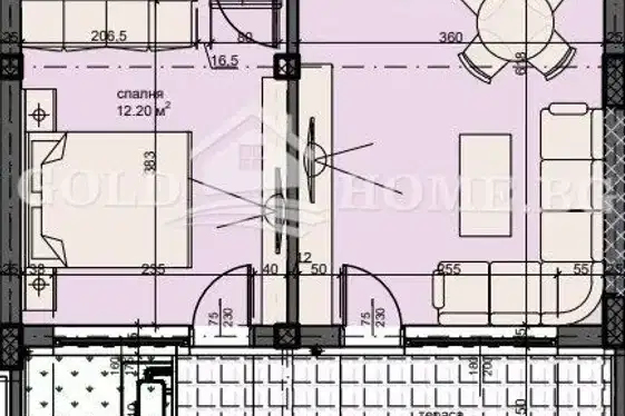 2-bedroom apartment in Plovdiv, Kyrshiyaka