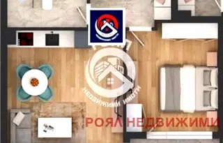 Двустаен апартамент с функционално разпределение в Кършияка, Пловдив