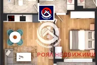 Двустаен апартамент с функционално разпределение в Кършияка, Пловдив