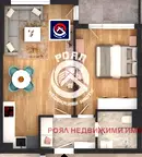 Двустаен апартамент с тераса в нов комплекс в Кършияка, Пловдив