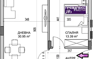 Двустаен апартамент с тераса в нова сграда в Кършияка, Пловдив