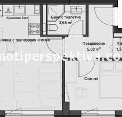 Photo 3 — Two-room apartment with a communicative location in Kyuchuk Parizh, Plovdiv