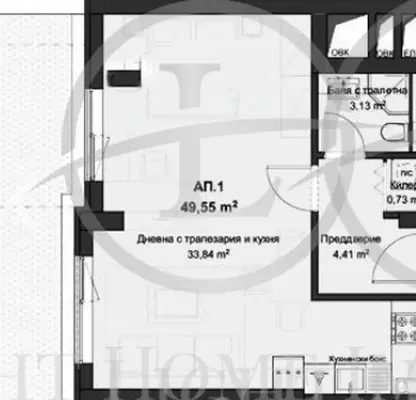 Снимка 3 — Двустаен апартамент в Пловдив, Кючук Париж