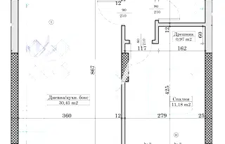 Двустаен апартамент с балкон в нова тухлена сграда в Левски 2