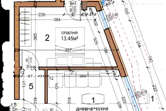 Двустаен апартамент с две тераси в Левски, София