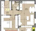 Снимка 2 — Двустаен апартамент с високи тавани в Левски Г, София