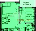 Снимка 2 — Двустаен апартамент в нова тухлена сграда в м-т Пчелина, Варна