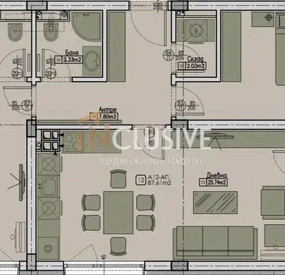 Снимка 2 — Двустаен апартамент с югозападно изложение в Малинова долина, София