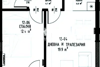 Двустаен апартамент с висок клас строителство в Малинова долина