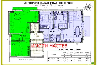 Двустаен апартамент в Шумен, Математическа гимназия