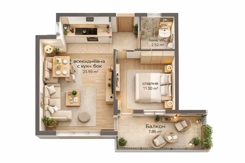 2-bedroom apartment in Varna, Mladost 1