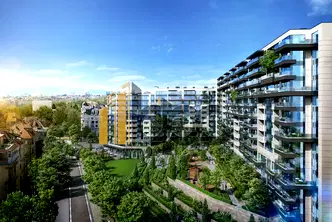Двустаен апартамент в затворен комплекс Teatralna Park Residence, Оборище