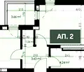 Снимка 2 — Двустаен апартамент с източно изложение в Лотос, Пловдив