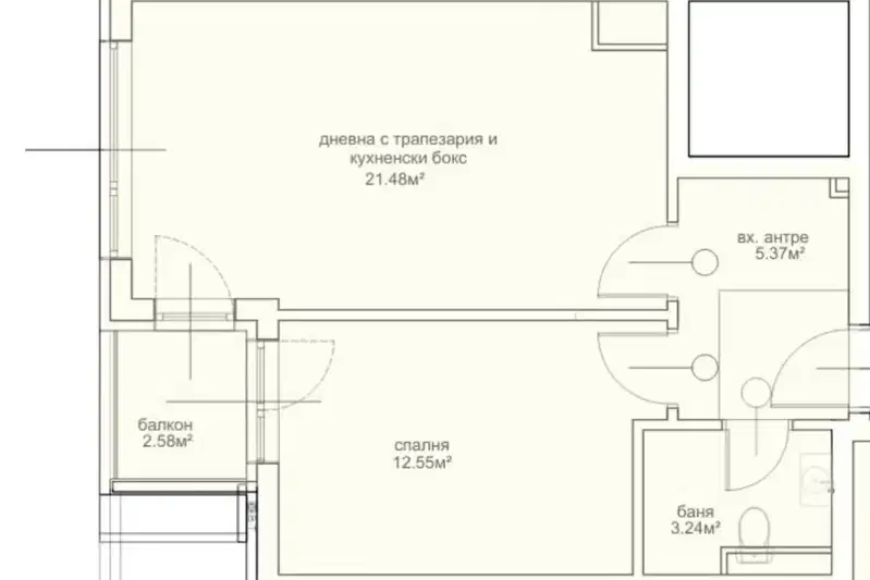 Двустаен апартамент с лоджия в нов комплекс в Овча купел 2, София