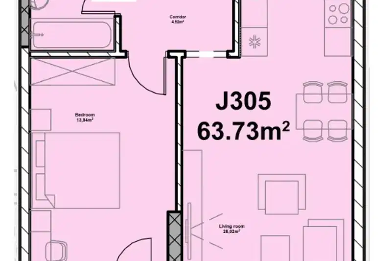 2-bedroom apartment in Sofiya, Poligona