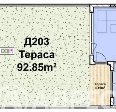 Photo 4 — Two-room apartment with large decking terrace in Poligona, Sofia