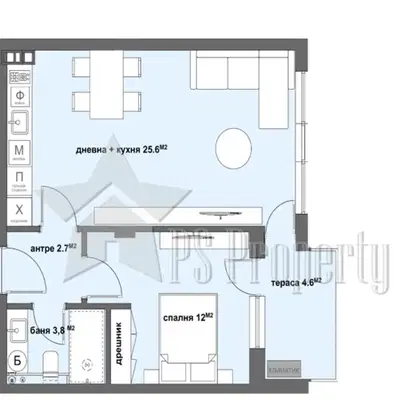 Photo 2 — 2-bedroom apartment in Stara Zagora, Samara 3