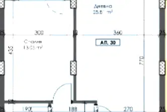 Двустаен апартамент в Пловдив, Тракия