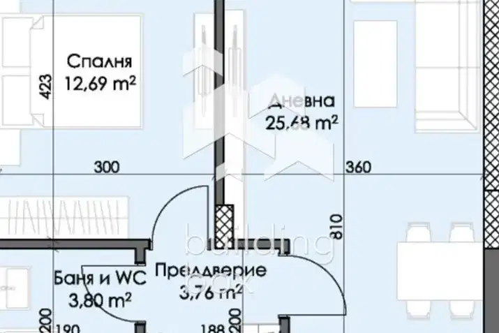 2-bedroom apartment in Plovdiv, Trakiya