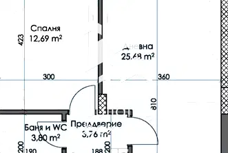 Двустаен апартамент в Пловдив, Тракия
