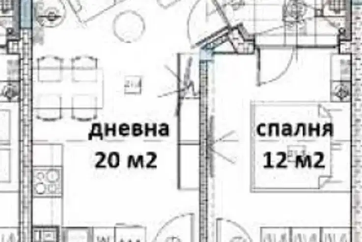 Двустаен апартамент с морска панорама във Виница, Варна