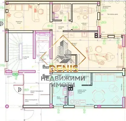 Снимка 3 — Двустаен апартамент в жк. Възраждане 1, ново строителство