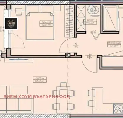 Photo 3 — 2-bedroom apartment in Varna, Vyzrajdane 1