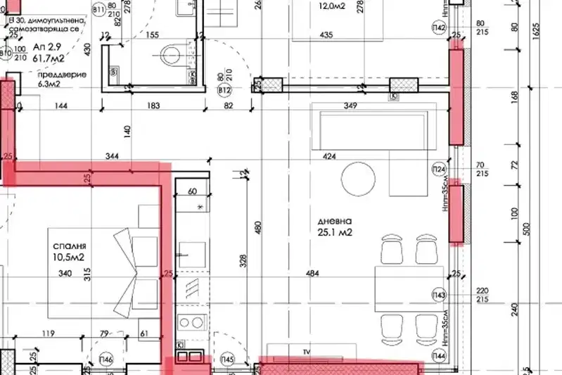 2-bedroom apartment in Varna, Vyzrajdane 1