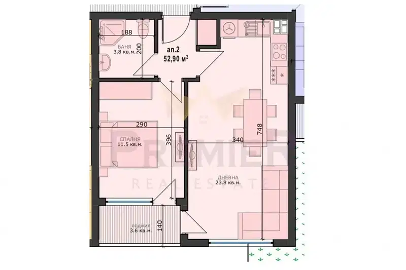 2-bedroom apartment in Varna, Vyzrajdane 4