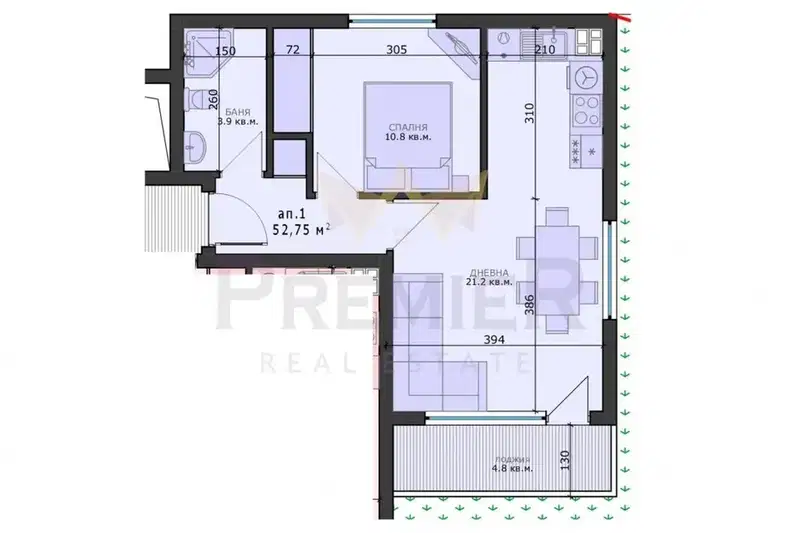 2-bedroom apartment in Varna, Vyzrajdane 4