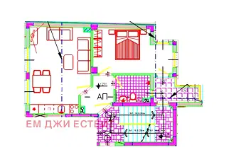 Двустаен апартамент с функционално разпределение в кв. Възраждане, Бургас