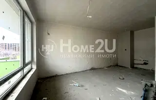 Двустаен апартамент с южно изложение в нова сграда в Южен, Пловдив