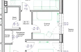Двустаен апартамент в Бургас, Поморие