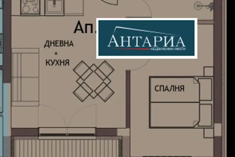 Двустаен апартамент в Бургас, Созопол