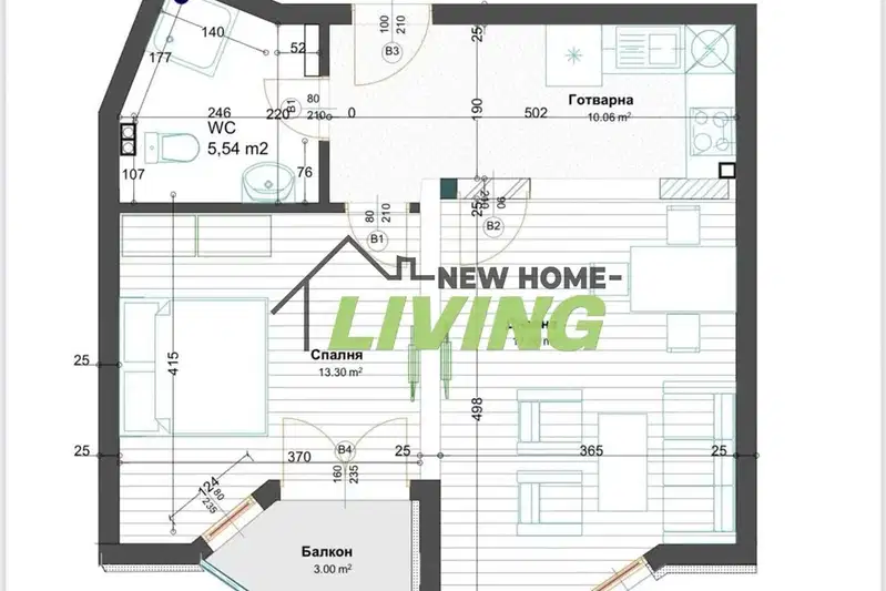 2-bedroom apartment in Oblast Plovdiv, Voivodinovo