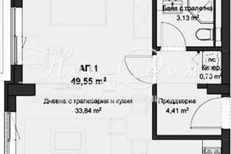 1-bedroom apartment in Plovdiv, Kyuchuk Parij