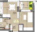 Снимка 2 — Едностаен апартамент с високи тавани в кв. Левски Г, София