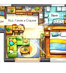 Едностаен апартамент с функционално разпределение в Малинова долина