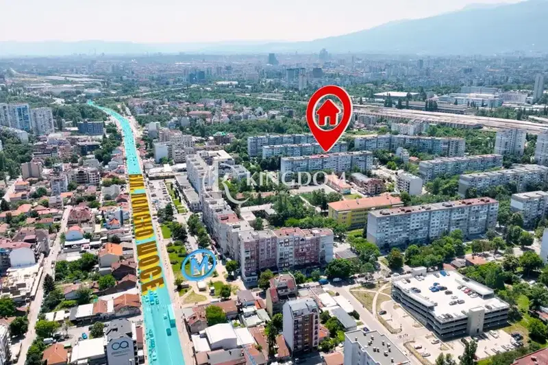 Уютна гарсониера с гледка към зелени площи в Надежда 1