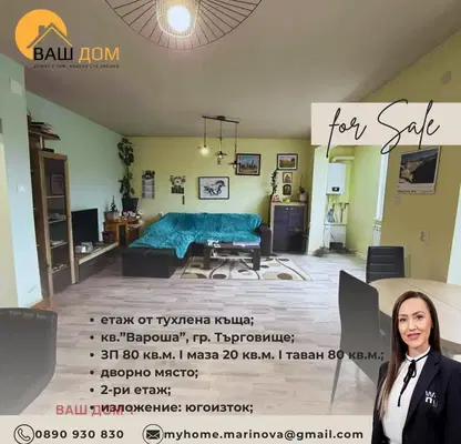 Снимка 2 — Етаж от къща в Търговище, Вароша