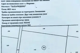 Земеделски имот в Пловдив, с. Марково
