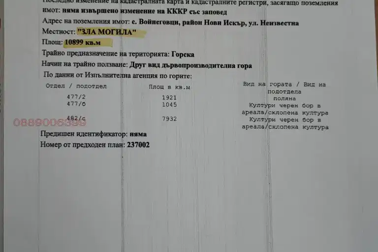 Парцел в Нови Искър