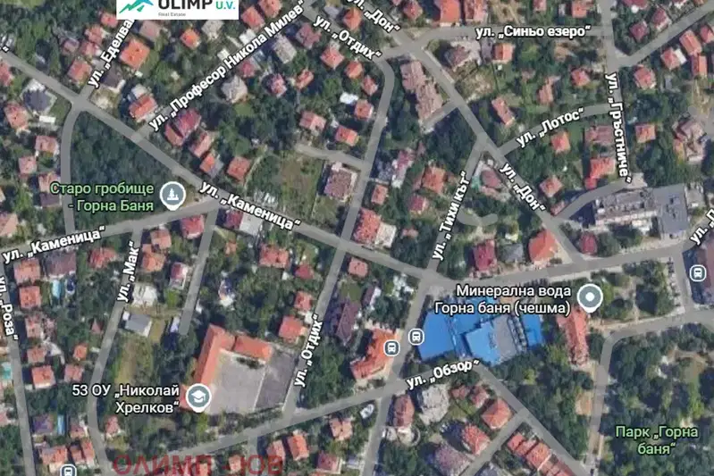 Парцел в София, Горна баня