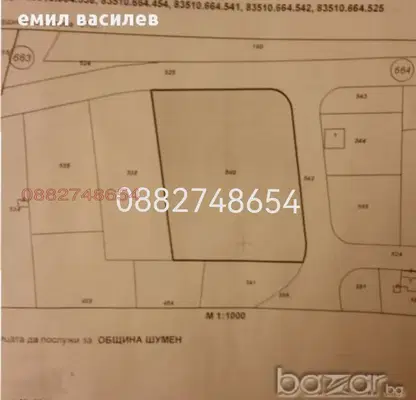 Снимка 2 — Парцел в Шумен, Пазара