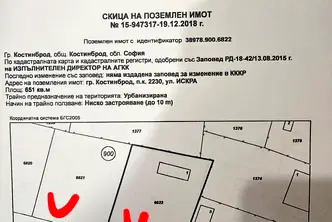 Парцел в София, Костинброд