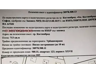 Парцел в София, Костинброд
