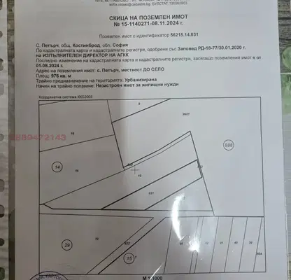Снимка 3 — Парцел в София, с. Петърч