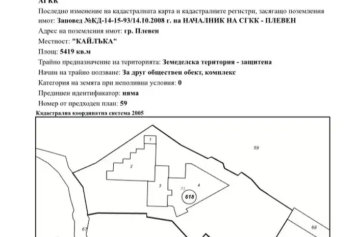 Промишлена сграда в Плевен, Кайлъка